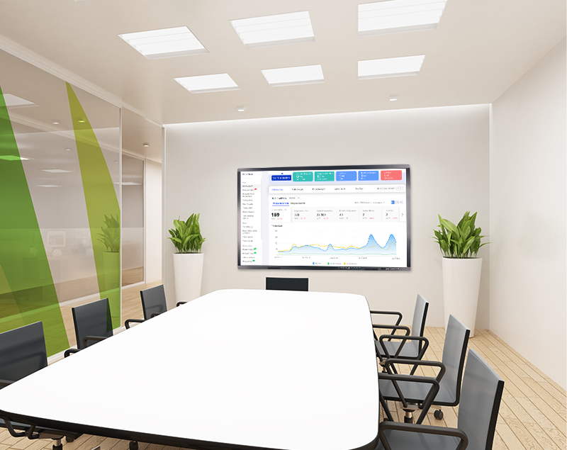 Ofis ve konferans için 4K UHD isteğe bağlı interaktif akıllı beyaz tahta 